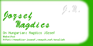 jozsef magdics business card